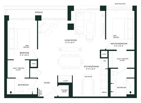 a blueprint of a floor plan of a building